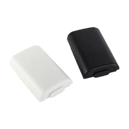Imagen 2 del producto Gamepad negro blanco controlador de juego AA funda de batería cubierta de paquete de batería funda de batería de juego para Xbox 360 funda de puerta trasera