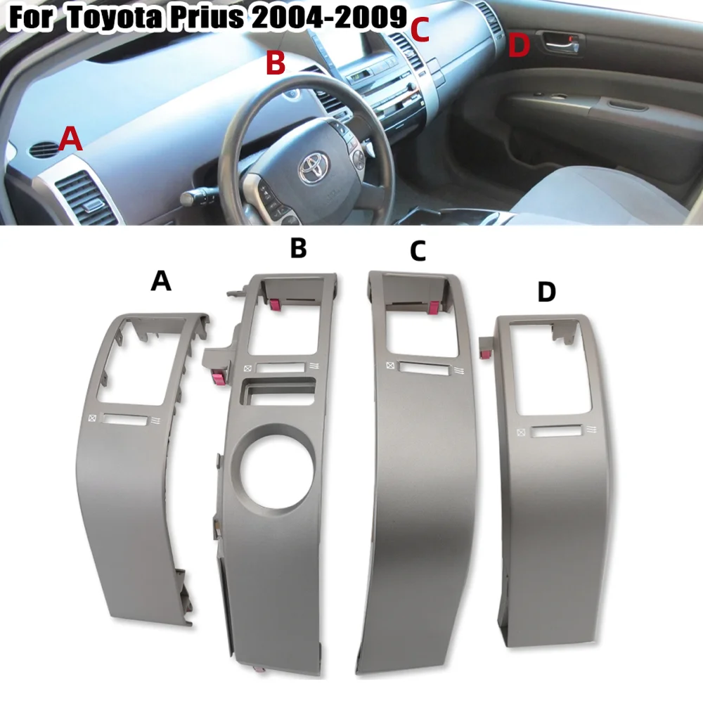 Car Center Inner A/C Dash Air Vent Cover Trim For Toyota Prius