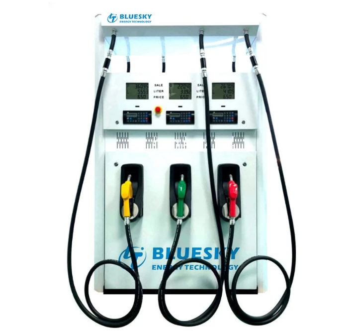 Tatsuno China Real Tech Bluesky Tatsuno Type 6 Nozzle Fuel Station Dispenser With Bluesky System