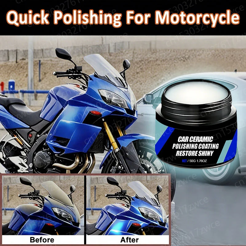

Motorcycle Fuel Tank Ceramic Nano Polish Coating Wax Liquid Nano Crystal Hydrophobic Layer Scratch Repair Paint Car Polish Wax