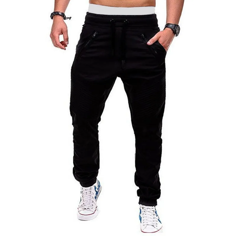 Spring and autumn loose sports pants, casual cropped pants, elastic waist, cross-border work attire, leggings, Harlan pants