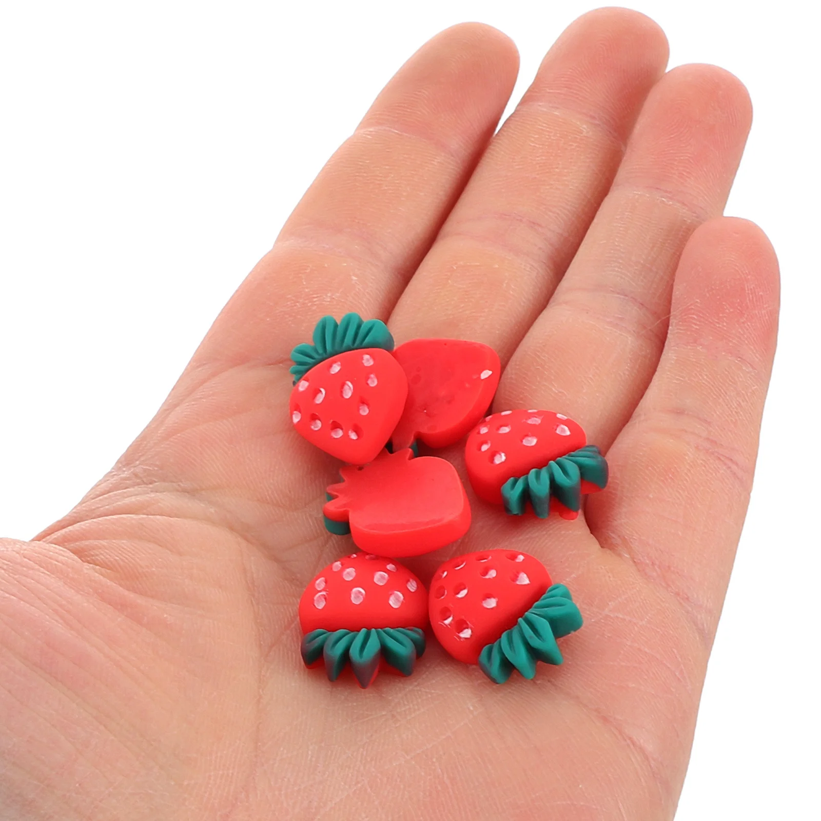 

30Pcs Strawberry Cupcake Toppers Realistic Fruit Cake Decorations for Birthday Party Baby Shower Summer Picnic Dessert Table