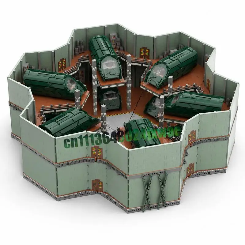 31632PCS Stargate Puddle Jumper MOC Space Battle Model Custom Puzzle DIY Assembly Educational Toy Popular Gift Collection Bricks