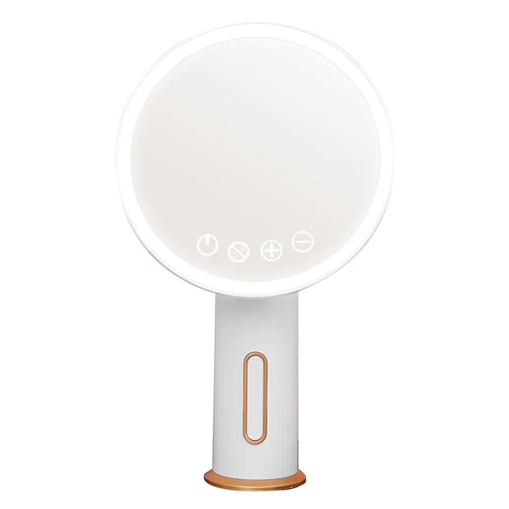 1 قطعة مرآة ماكياج LED مع مصباح LED ساطع مرآة ABS ممتازة ل انعكاس اللون الحقيقي تصميم بسيط أنيق هدية مثالية للنساء