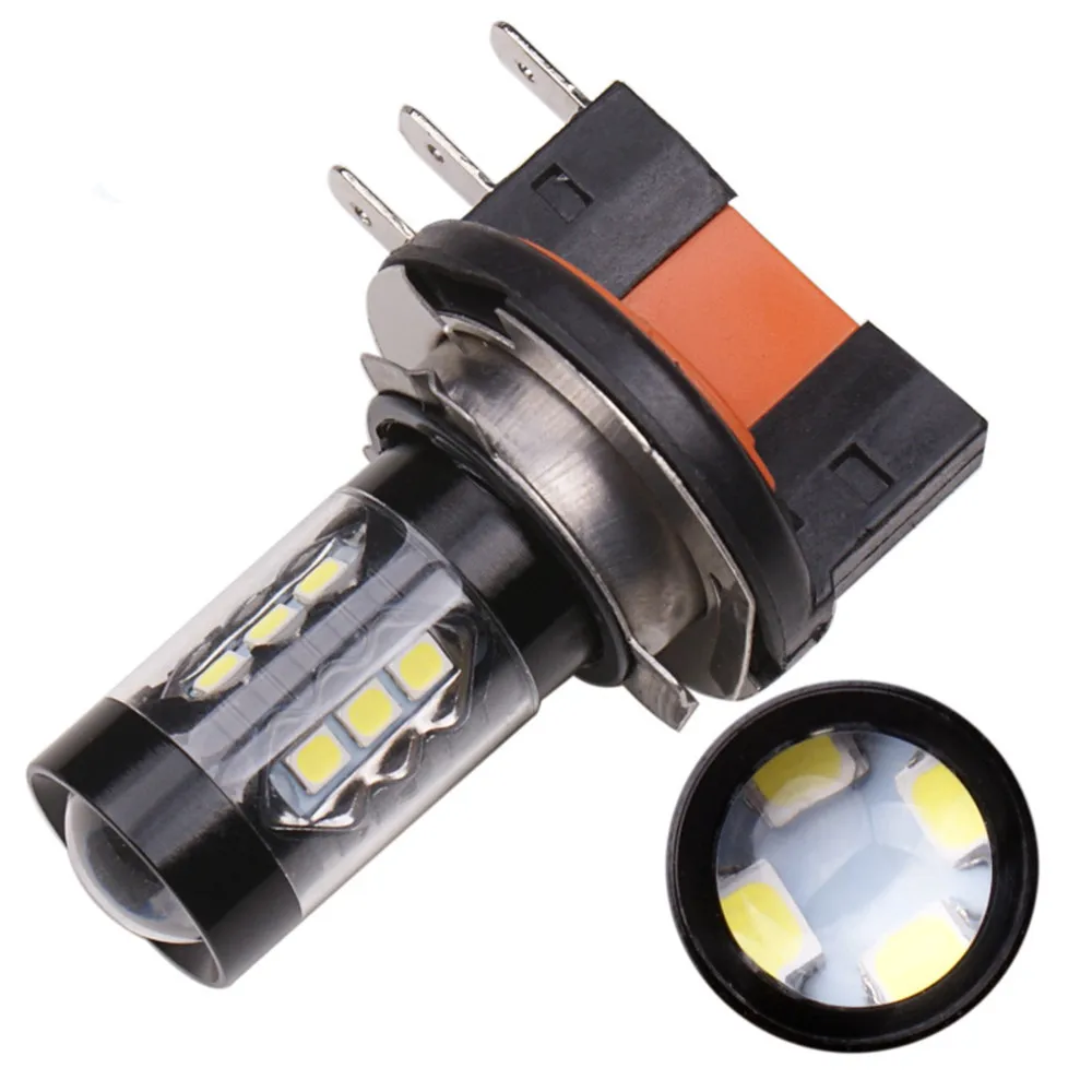 

Automotive Led Front Fog Lights H15 80w 16 LED Headlights Anti-Fog Lights Headlight Bulbs Replacement For Cars Easy To Assemble