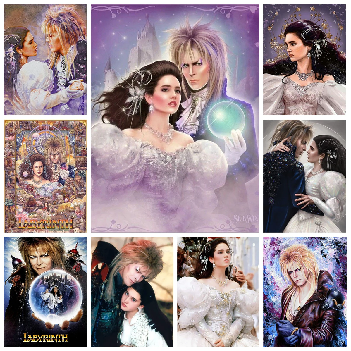 

For Labyrinth DIY diamond embroidery round/square diamond painting Fantasy movie posters home decoration beginner handicraft