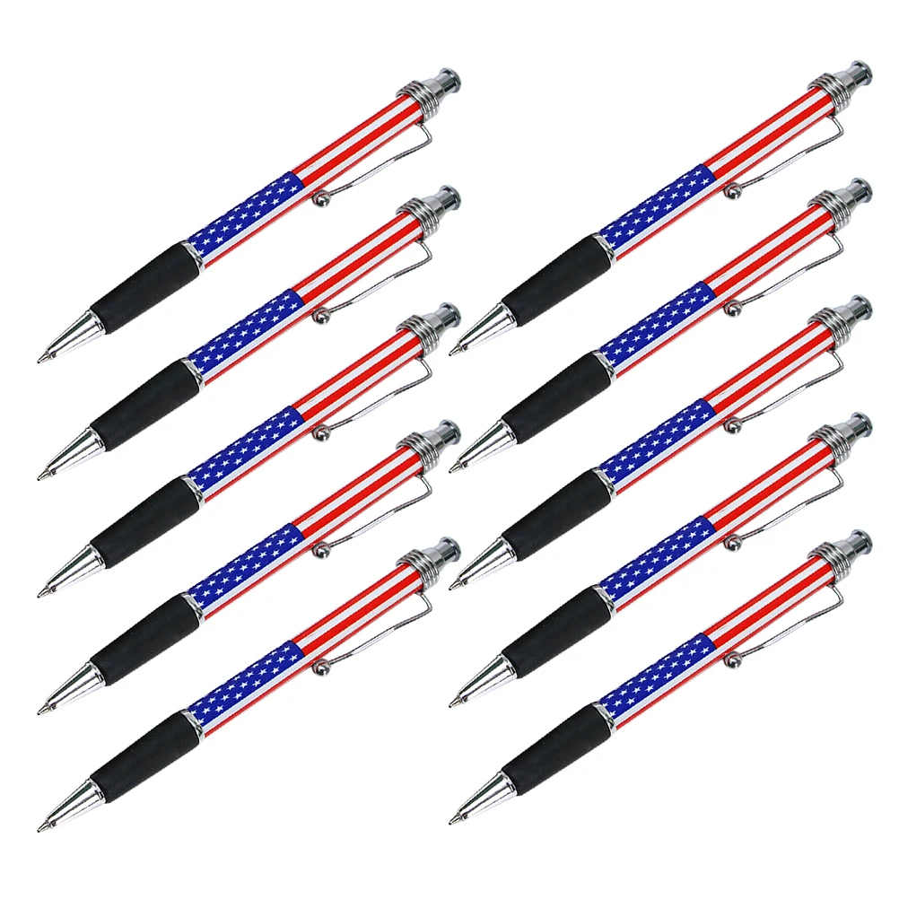 

10pcs British Flag Pattern Ballpoint Pen Black Ink Smooth Writing Comfortable Grip For Home Office School Use Patriotic Uk