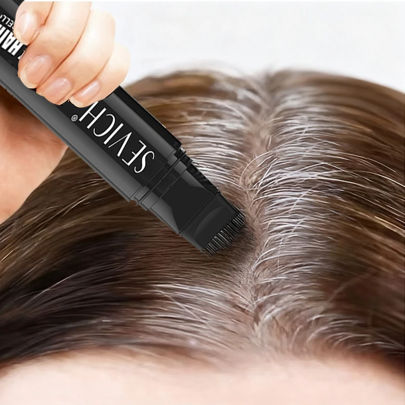 Image of Haar Farbstoff Stick Temporäre Waschbar Haar Färben Stick Einweg Langlebige Haare Haaransatz Stift Haar Farbe Styling Make-Up Werkzeuge