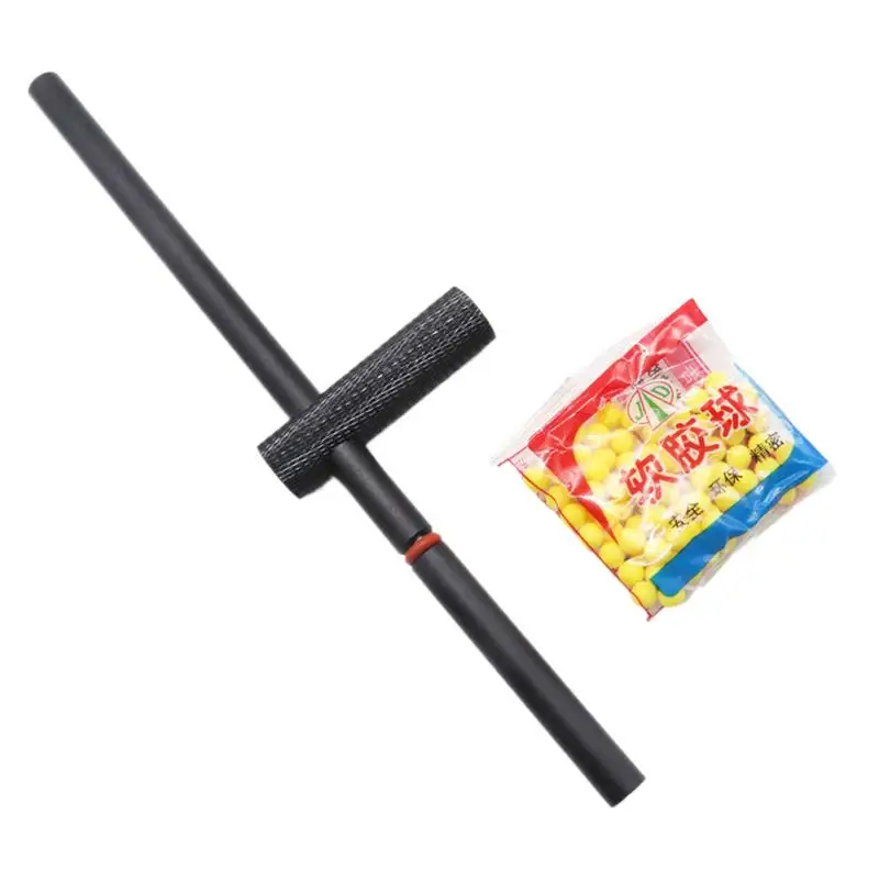 Pinball Launch Game Foam Ball Launch Outdoor Aluminum Alloy Crackling Tube Nostalgic Simulation Crackling Tube Toys Soft Pinball