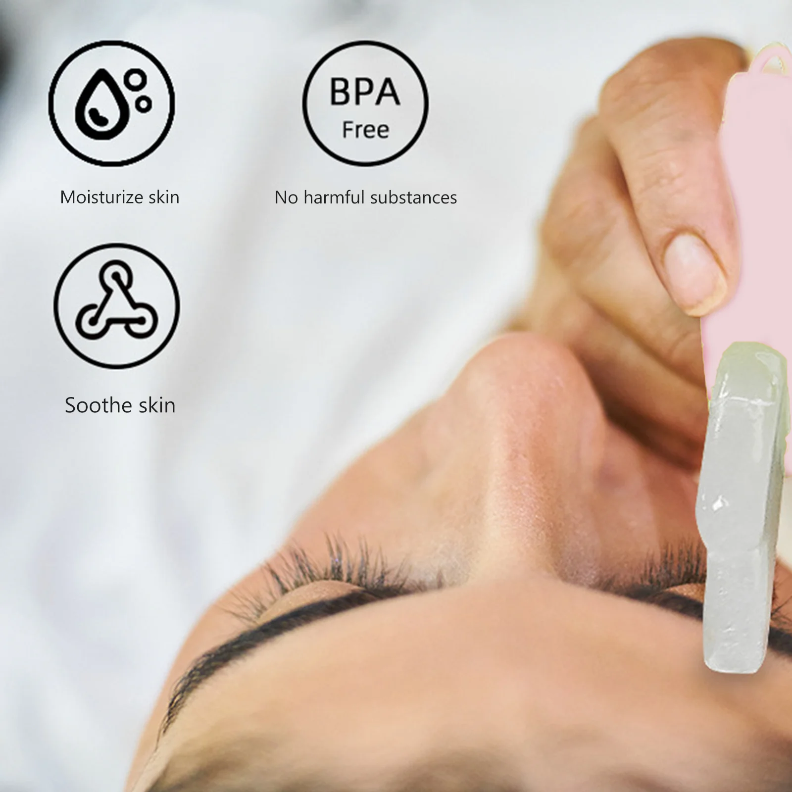 

Silicone Face Massager Skin Care Tool Pore Portable Beauty Device Ice Face Roller