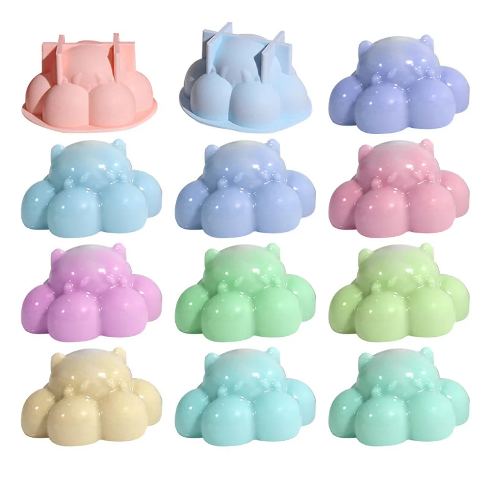 

3D Cloud Bear Silicone Cake Mold Scented Candle Epoxy Mold Plaster-Soap Resin Molds DIY Craft Making