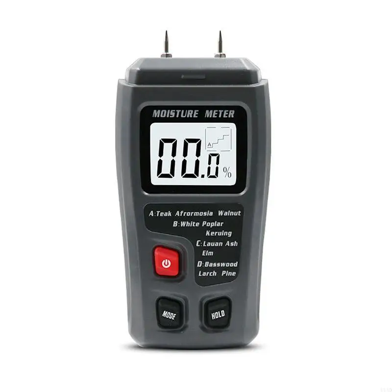 Y1AD EMT01 Two Pins Digital Moisture Meter 0-99.9% Humidity Tester With LCD