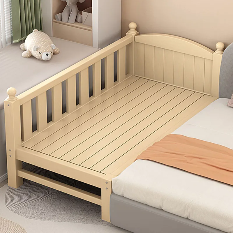 Railing Wood Sleeping Beds Children Safety Girls Modern Luxury Kids Beds Boys Fashion Platform Beliche Infantil Furniture