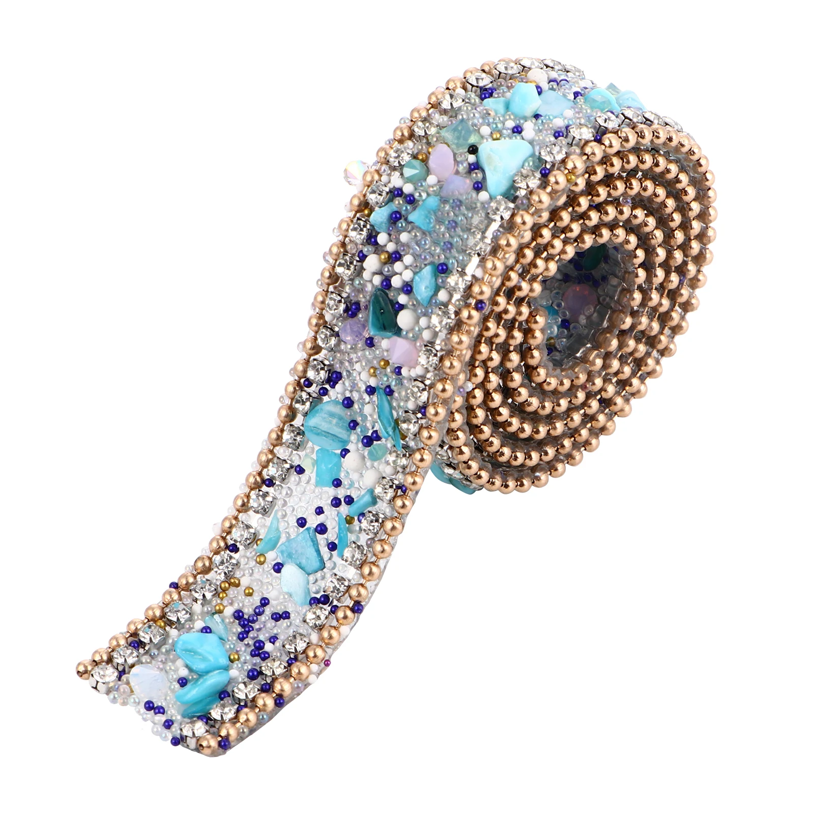 

Rhinestones Ribbon 10M Sparkling Bling DIY Clothes Accessories H made Lace Decor Supply Bags Craft Mesh Glue Surface