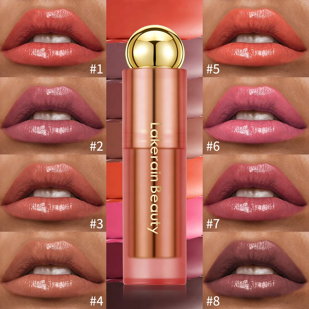 8 Colors Soft Pulse Lip Oil Stick Glossy Tinted Moisturizing Shiny Hydrating Nourishing Smooth Non-Sticky Everyday Lipstick Care