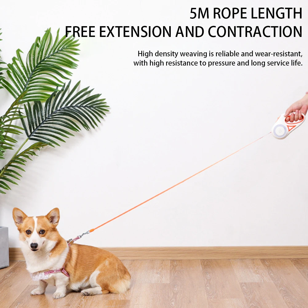 

Auto Telescopic Dog Leash With LED Light Durable Metal Buckle Dog Leash For Large Medium Small Dog