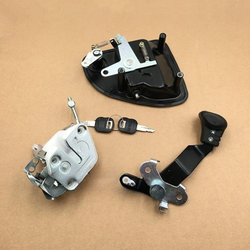 155 161 175 183 185 Cabin Door Lock Assembly Excavator Door Inside Outside Handle Latch Spare Part