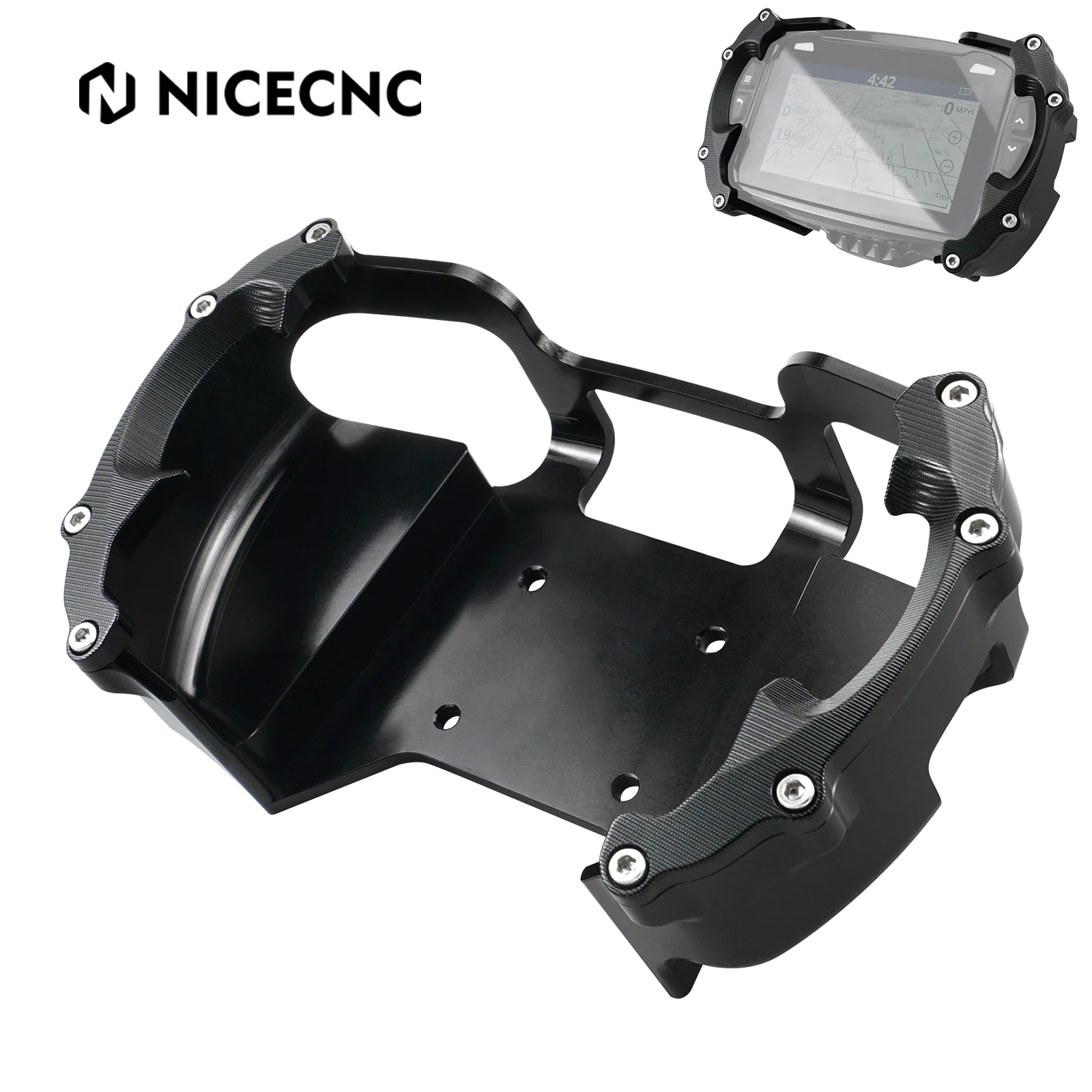 

NICECNC For KTM XCW XCF-W EXC EXCF GPS Protector Case Aluminum Navigation GPS Housing Frame Protection Cover