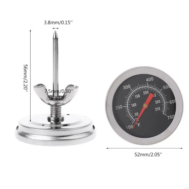 400D Oven Cooking Thermometer Large Dial Oven Thermometer Stainless Steel Instant Read Oven Thermometer Kitchen Baking