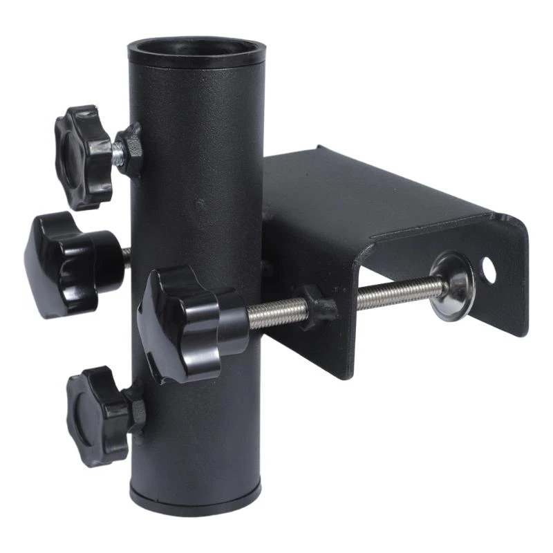 

4X7B Iron Balcony Sunshade Holder Clamp Parasol Support Bracket For Patios Sunshade With Easy to Installation Antirust Design