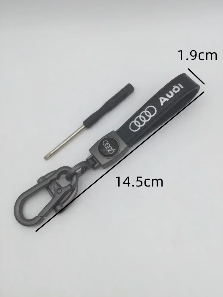 1pcs 3D Metal+Leather for Car Key Ring Emblem Keychain key chain Keyring badge Decal styling Accessories