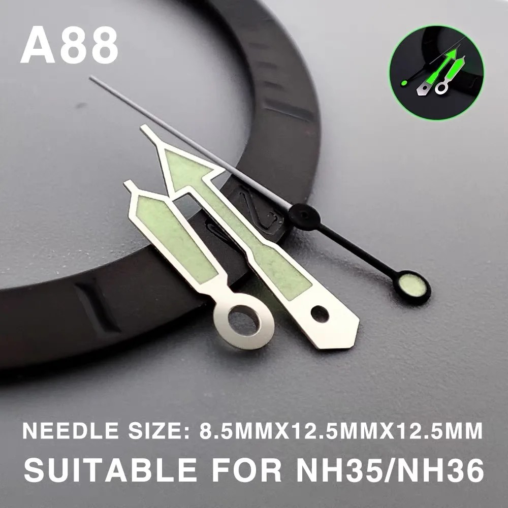 Grün Leuchtende Uhrzeiger Passend für Japan Seiko Submarine NH35 NH36/4R/7S Uhrwerk Gehäuse Zifferblatt Modifikationsteile – Detail 3