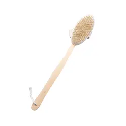 Body Natural Bristle Dry Skin Exfoliation Brush Massager Bath Shower Scrubber