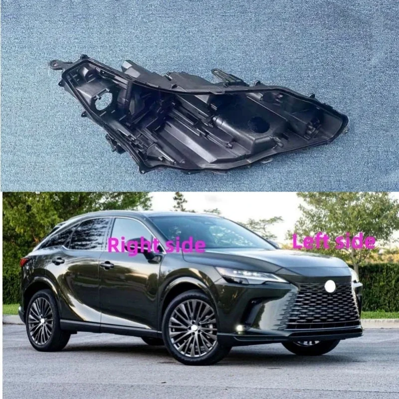 For Lexus RX 2023 Headlight Base Headlamp House Headlamp Rear Cover Auto Headlight Black Back Rear Shell