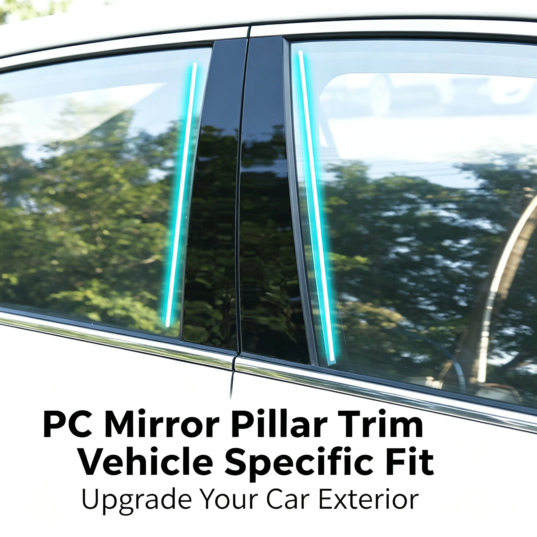For Kia Optima K5 2010-2015 B/C Pillar Post Stickers PC Window Middle Pillar Trim Decorative Car Exterior Accessories