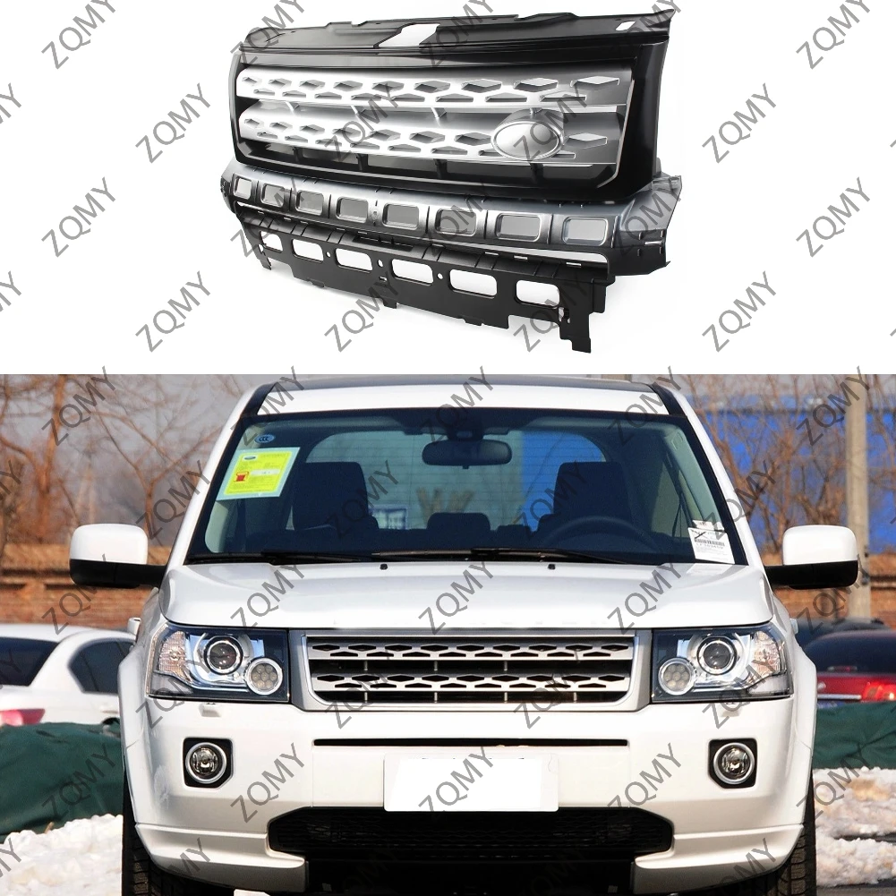 ABS Front Grille Bumper Mesh Grill For Land Rover Freelander 2 LR2 2010 2011 2012 2013 2014 2015 2016 Car Accessories Parts