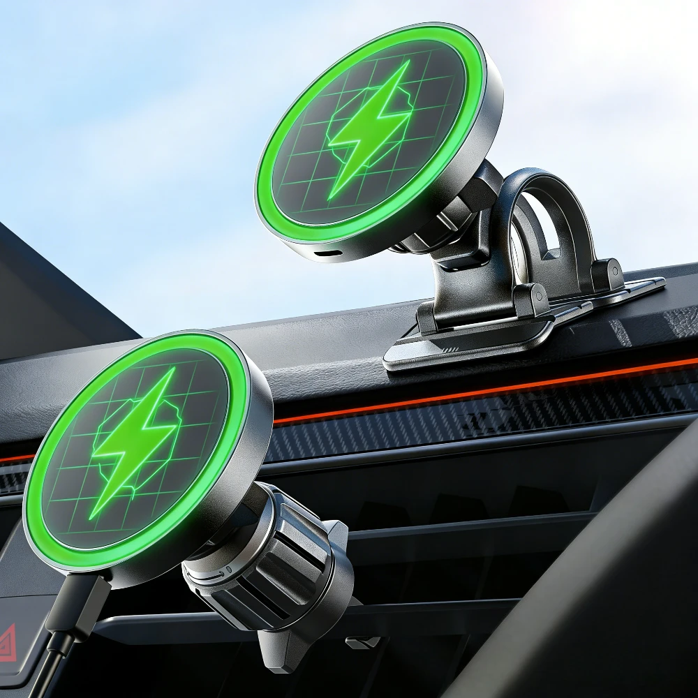 

LISEN Pro with 2025 Upgrade Car Phone Holder Qi2 Super Fast Magnetic Car Charger Mount for IPhone 17 Pro Max 16 15 14 13 12