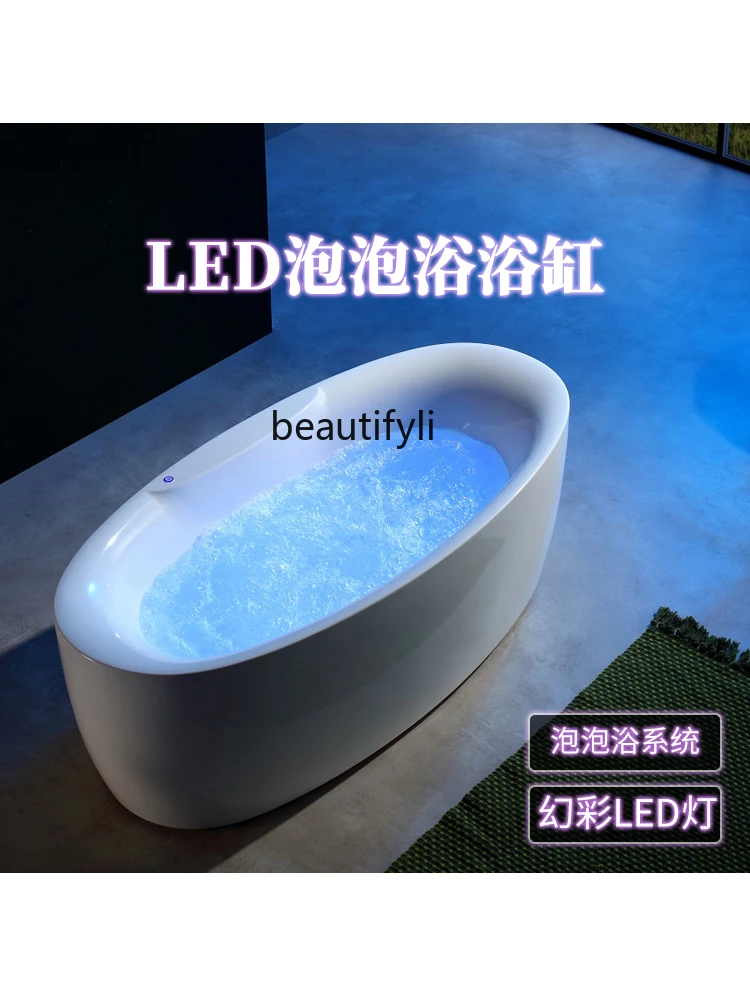 Bathtub Led Hidden Bubble Bath Can Hold Massage and Thermostatic System