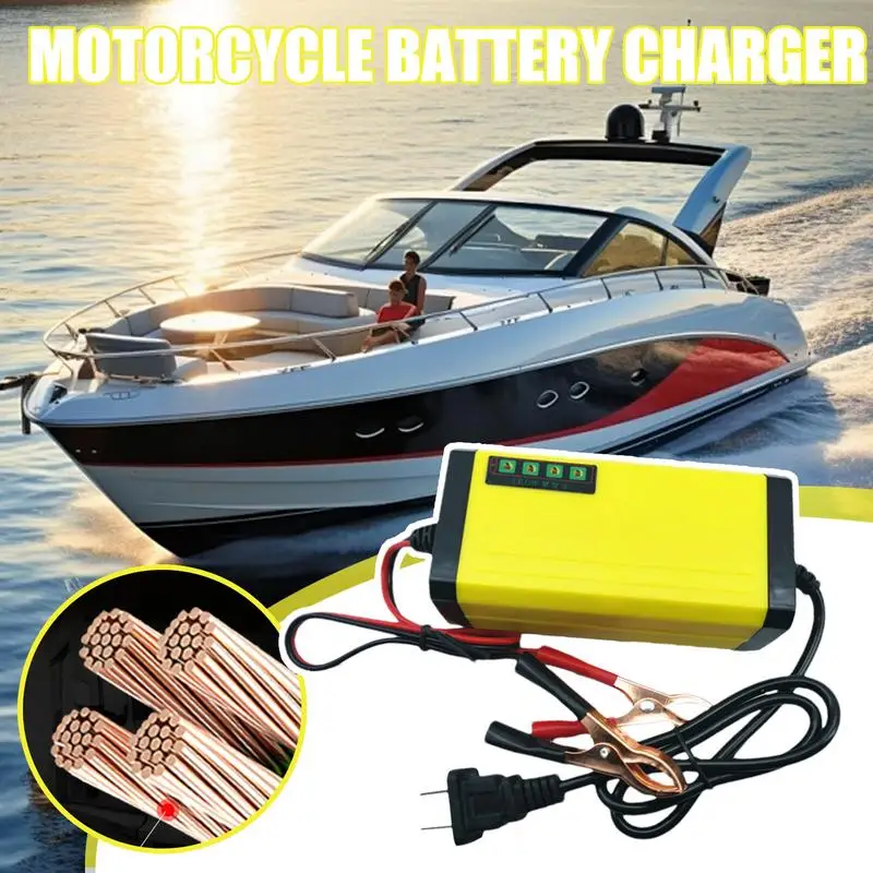 Battery Charger For Car 12v Battery Charger Trickle Charger 12 Volt Battery Charger For Car Truck Motorcycle Lawn Mower Boat Atv