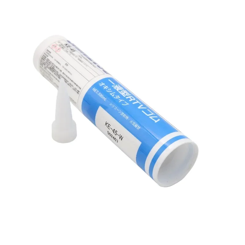 Shin-Etsu KE-45T/W/B/G/R 330 مل لاصق RTV مكون واحد، ألوان متعددة، استخدام صناعي، نطاق درجة حرارة واسع، غير تفاعل