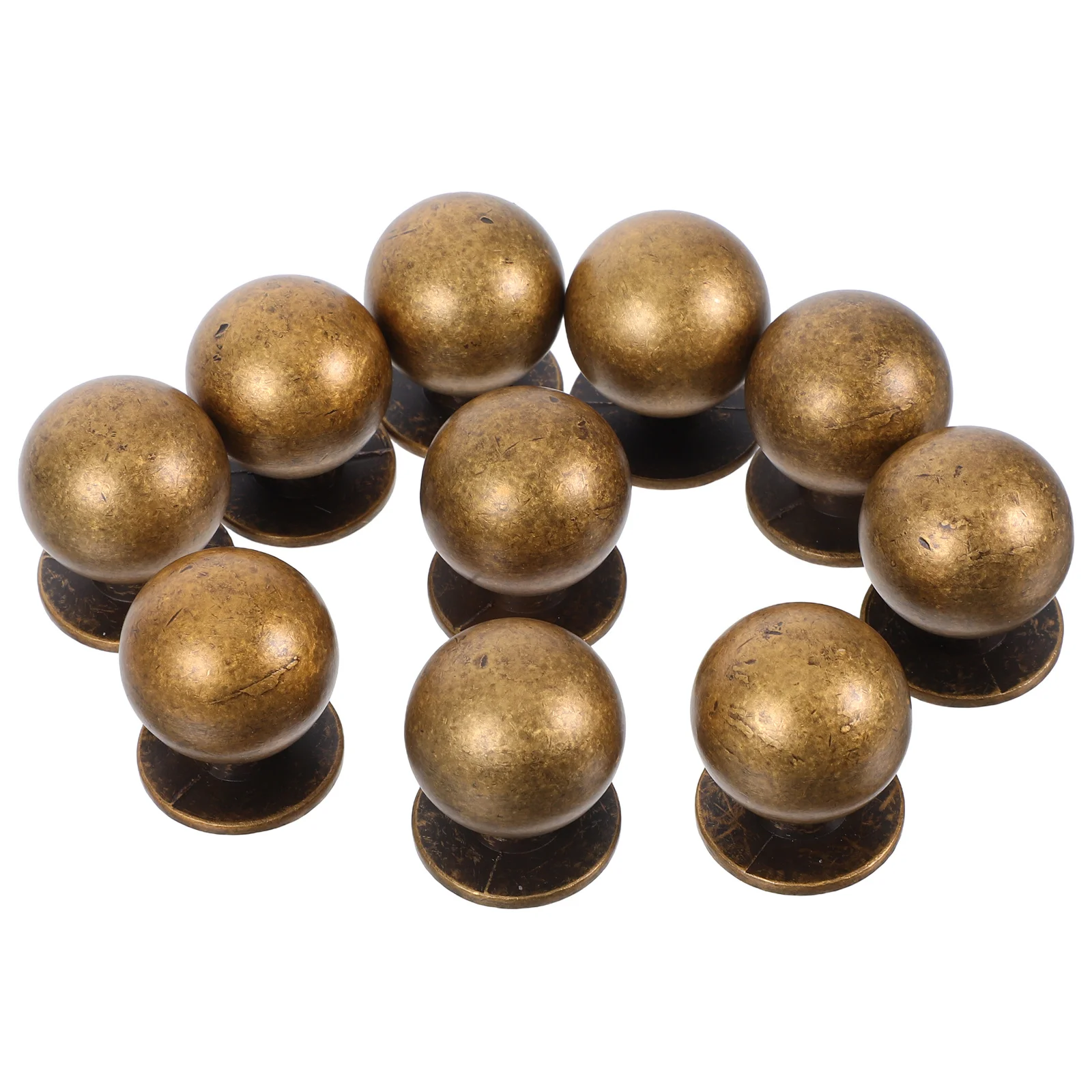 

10Pcs Vintage Kitchen Cabinet Knobs Zinc Alloy Drawer Pulls Retro Round Furniture Handles Solid Metal Hardware