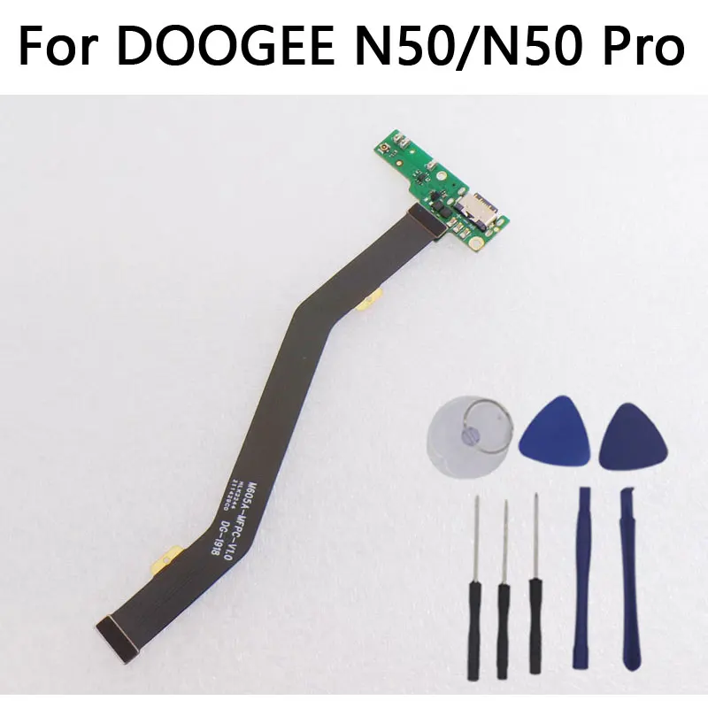 Nueva Placa Base USB Original DOOGEE N50 N50 Pro, Puerto de Carga, Micrófono con FPC Principal para Teléfono Inteligente DOOGEE N50 Pro