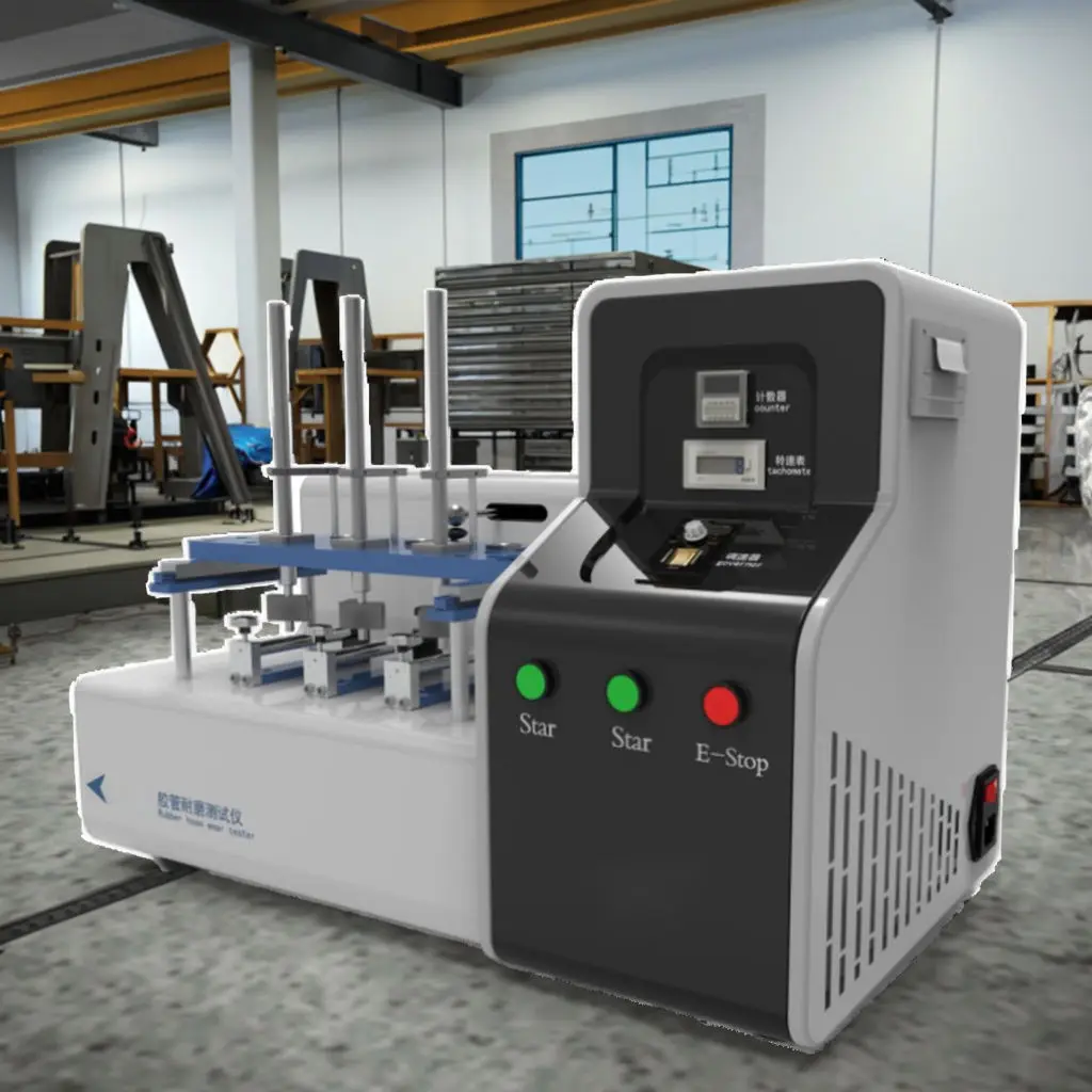 ISO 6945 Rubber Hose Wear Test Machine Rubber Hose Abrasion Tester Pipe Materials and Sheets Abrasion Resistance Test Equipment