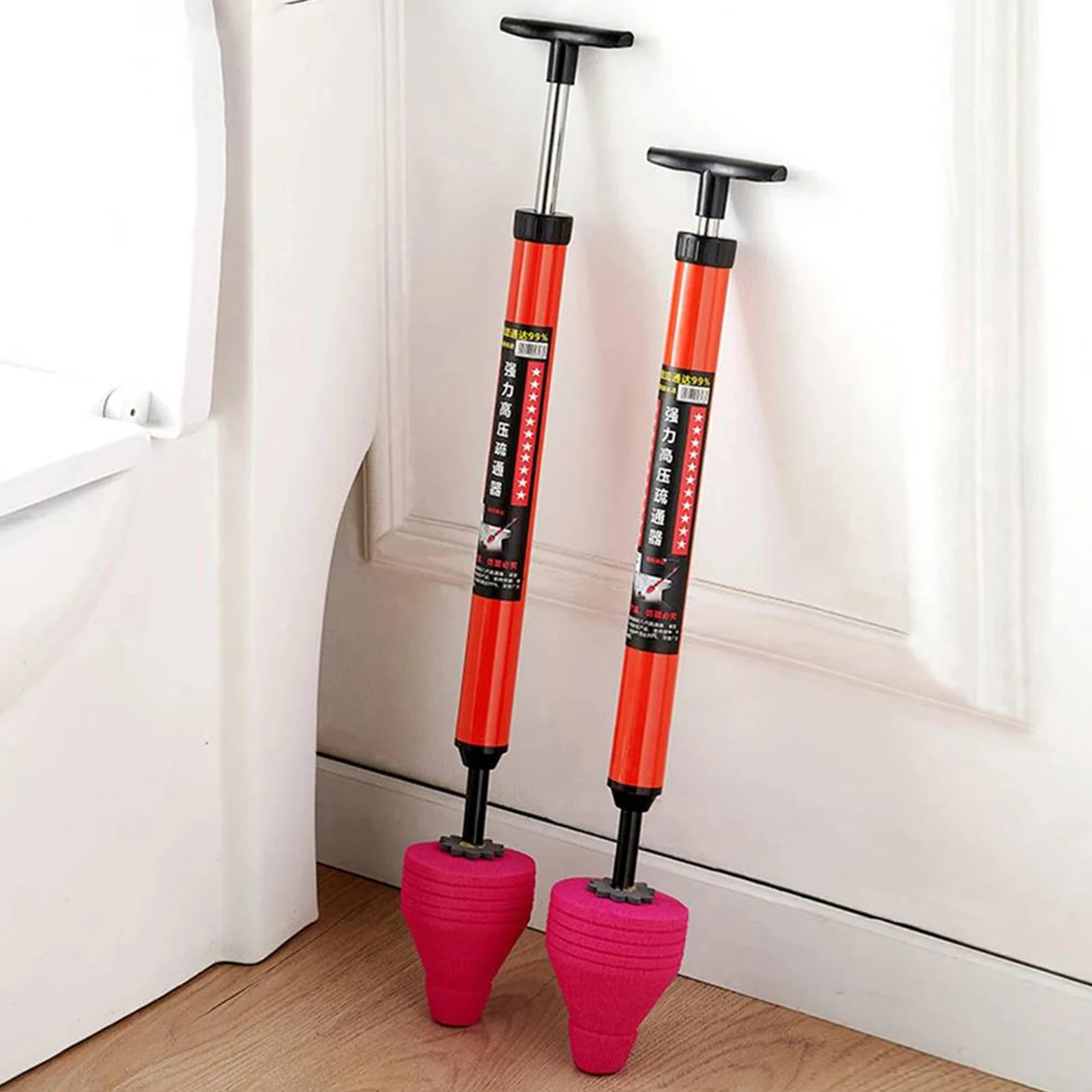 

High Pressure Toilet Plunger Air Plunger Toilet Pipe Plunger for Bathroom Drains and Clogged Pipes