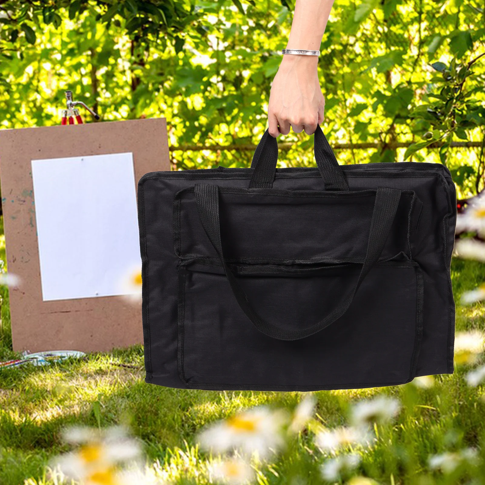 

Drawing Board Bag Large Capacity Wear-Resistant Art Organizer Portable Sketching Carrier For Canvas Painting Tools