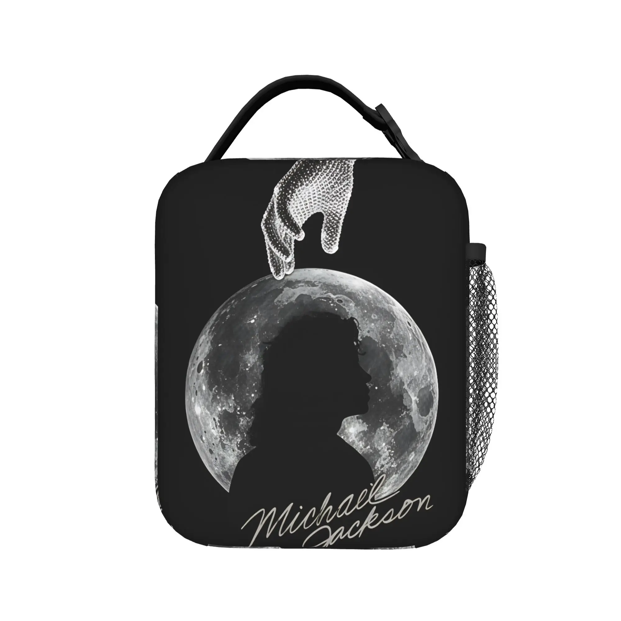 Michael Jackson Lunch Bag  Portable Lunch Box Unisex School Graphic Cooler Bag Casual Waterproof Thermal Tote Handbags