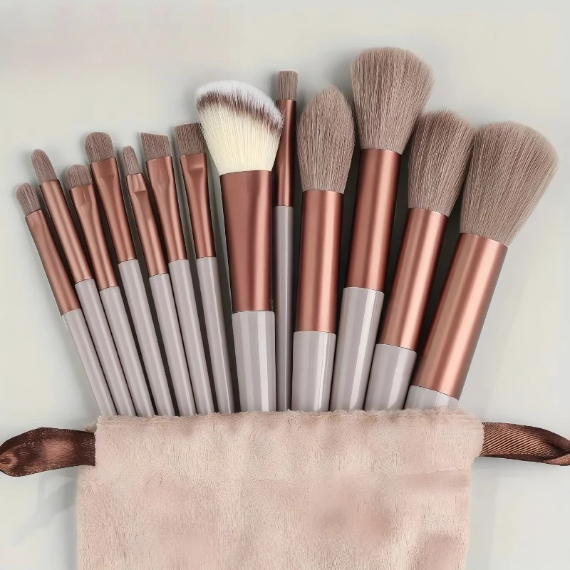 13Pcs Soft Fluffy Makeup Brushes Set Makeup Brush Beauty Tool for Cosmetics Foundation Blush Powder Eyeshadow Kabuki Blending