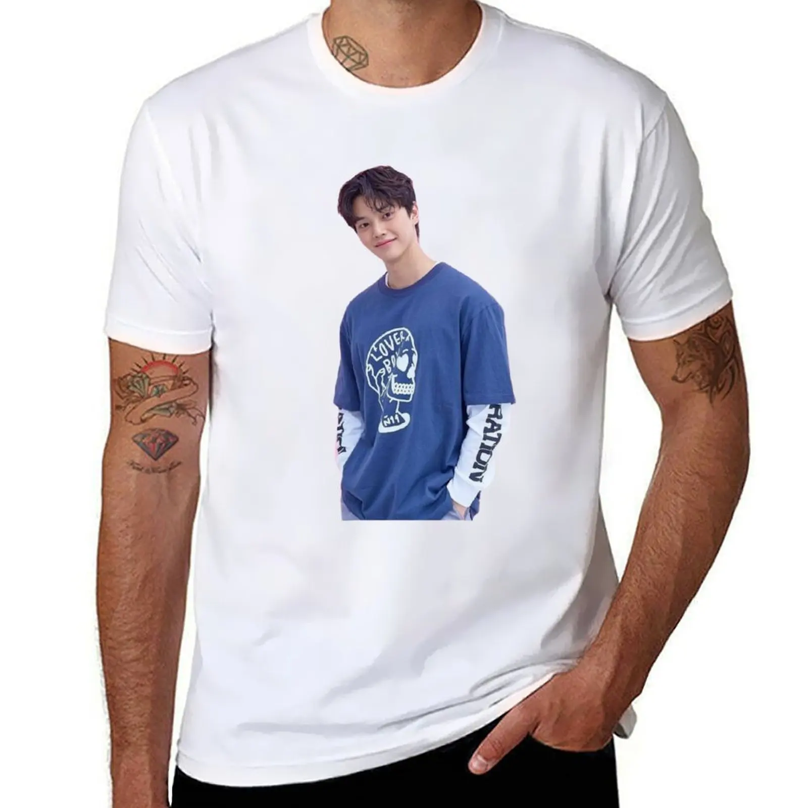 

Song kang T-Shirt t shirts cotton 100% t shirt for man 100 percent cotton T-Shirt