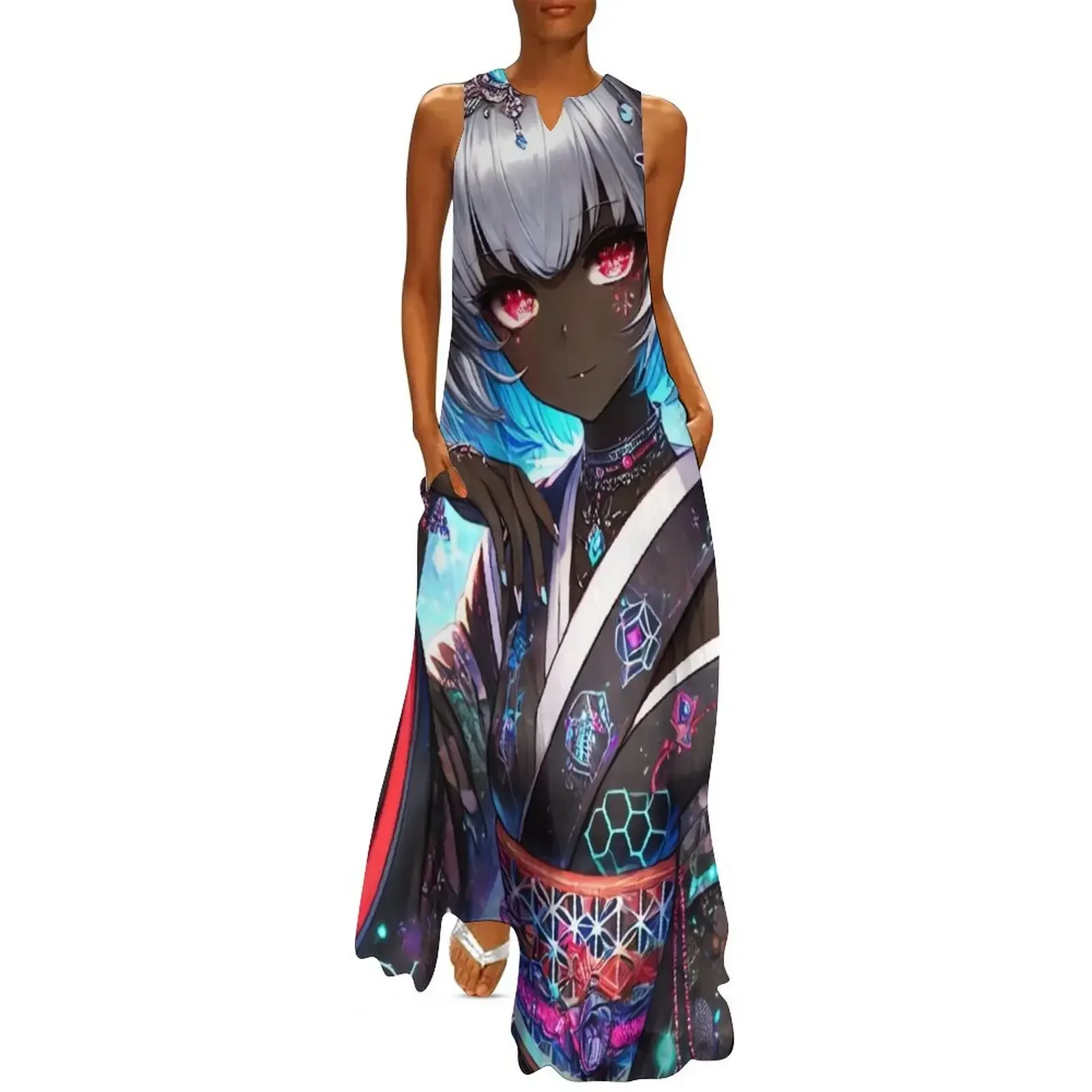 

The Silver Whisper Long Dress Woman clothing luxury woman evening dress Evening gown Dress