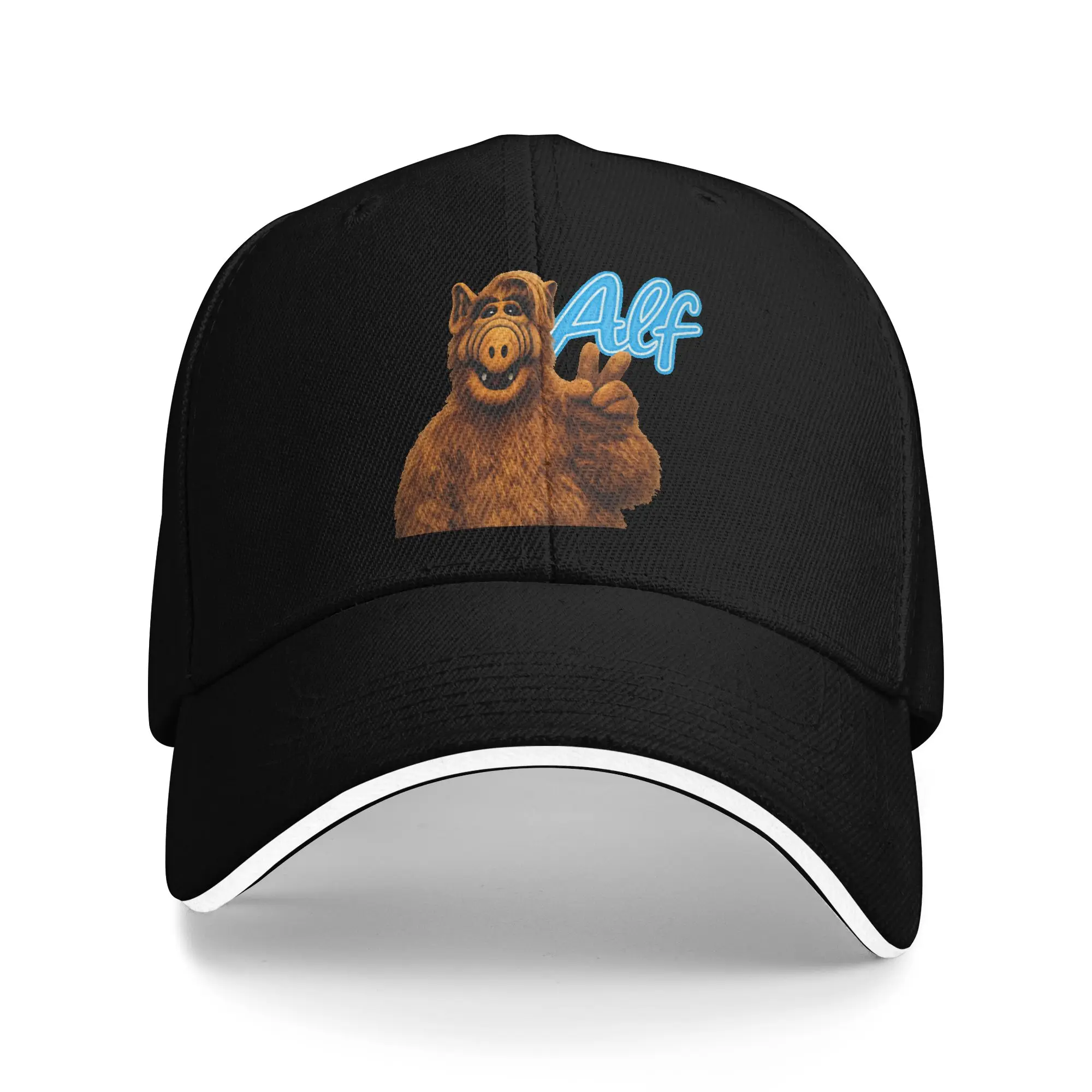 Spring ALF Peace Sign Vintage Portrait Baseball Cap  Hunting Camping y2k Cute Trucker Hat Men Custom DIY Sun Snapback Cap
