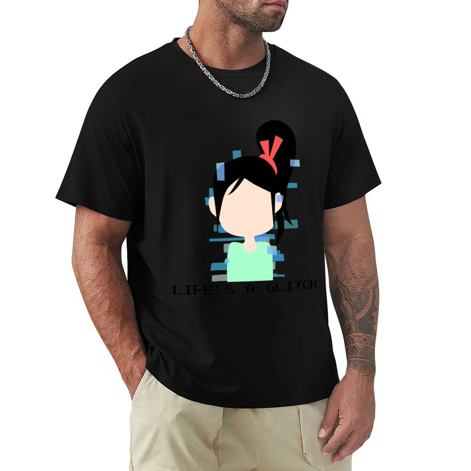 

lifes a glitch T-Shirt graphics shirts graphic hippie clothes customs oversized t shirt men