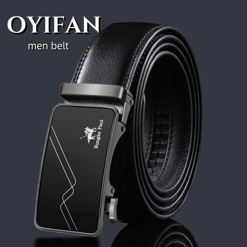 Business-Gürtel, Herrengürtel, Rindsledergürtel, Ratschengürtel, Designer-Gürtel für Männer, beliebte Stile, modisches weiches PU-Leder