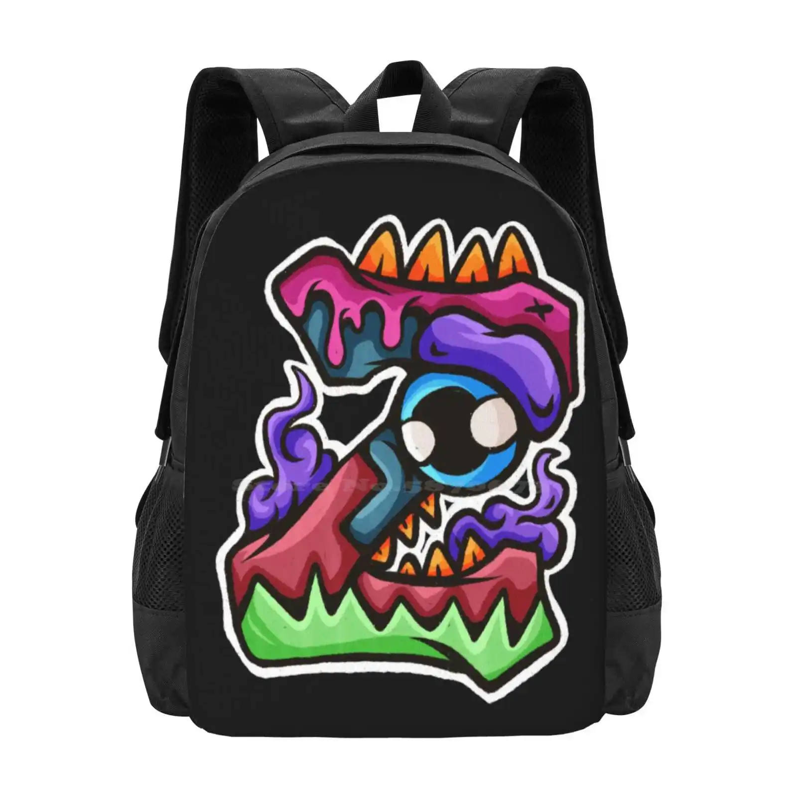 Z Hot Sale Backpack Fashion Bags Alvabet Font Monster Holiday Hallowen Cute Kid