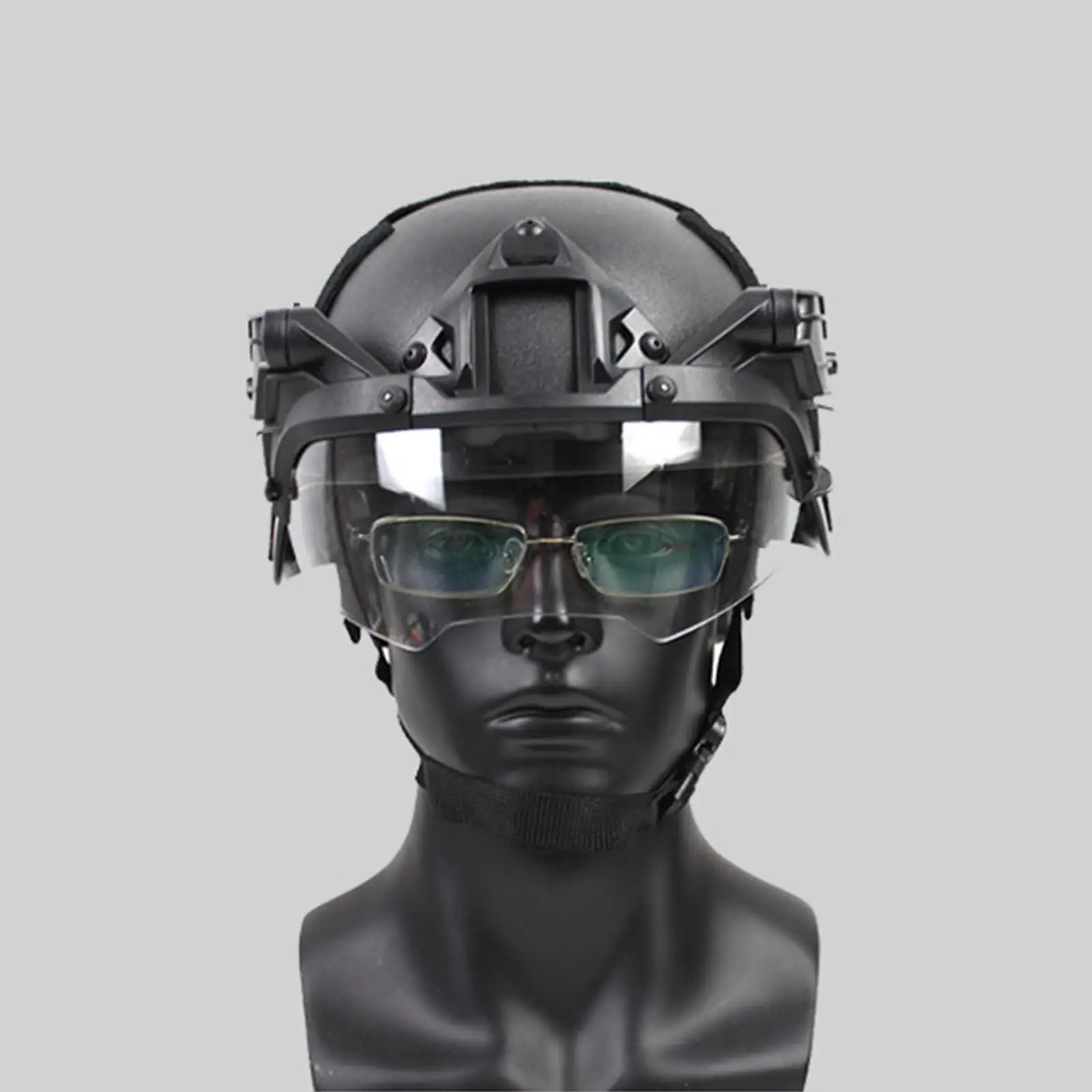 Tactical Split Anti-Fog Safety Goggles Wearable Myopia Glasses for Game
