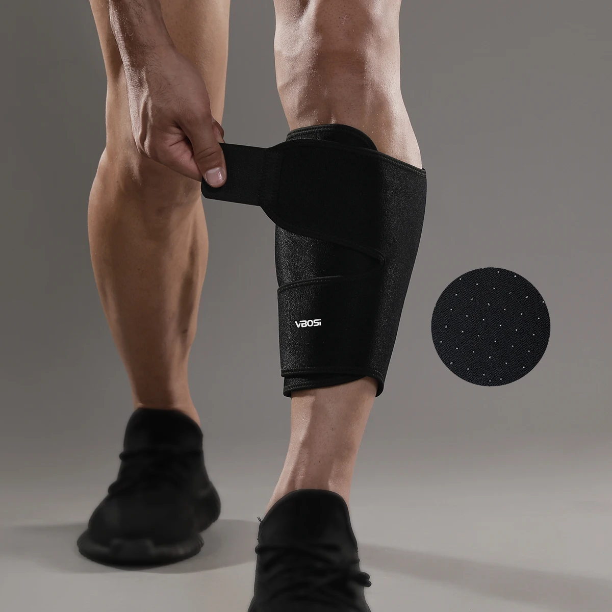 VBOSi 1-teilige, atmungsaktive, bequeme Wadenstützhülle aus Neopren für Gewichtheben, Laufen, Basketball, für Männer und Frauen