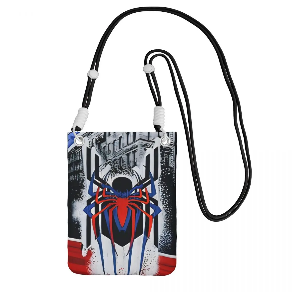 

Custom Spider Man Carry A Mobile Phone Bag Diagonally Women Men Comics Shoulder Crossbody Bag Detachable Shoulder Strap Shopping